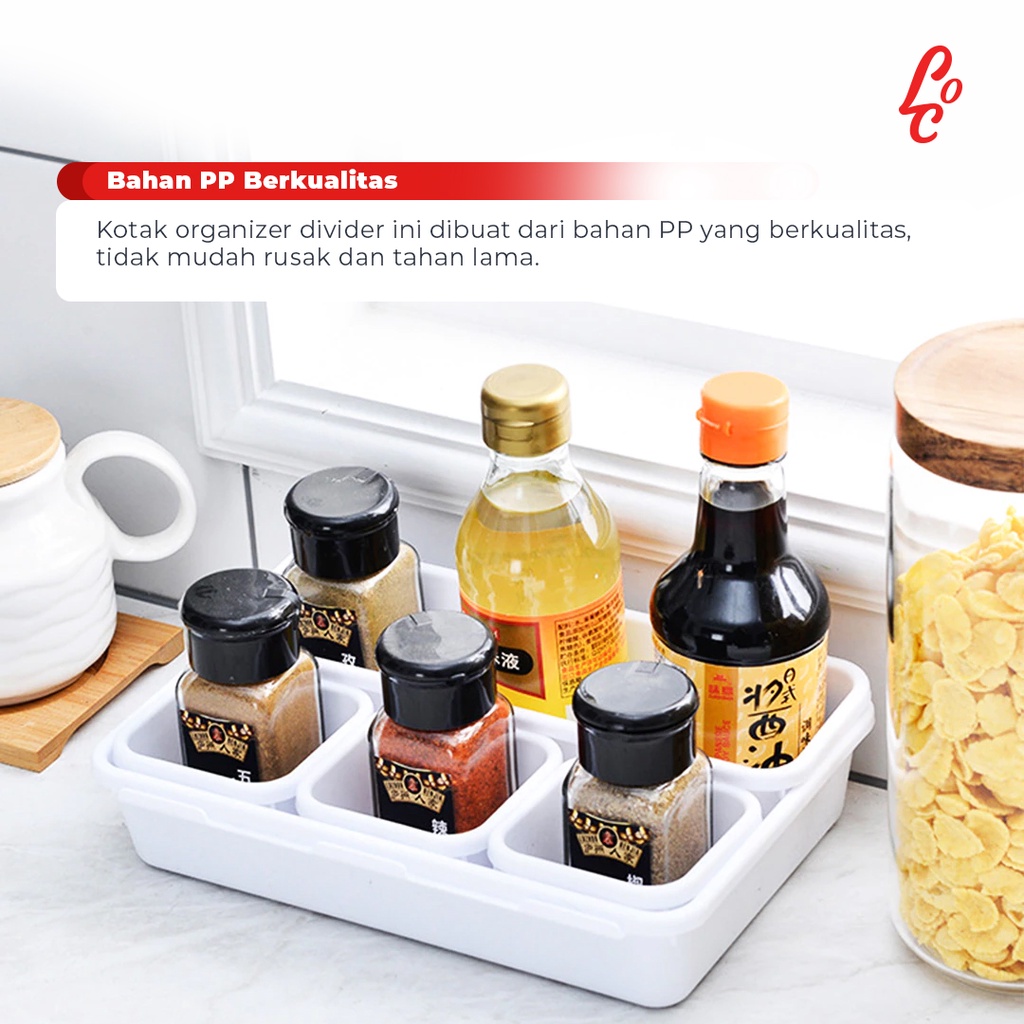 Kotak Sekat Lemari Meja  Pembatas laci Case Organizer Pembagi Penyimpanan  Make Up