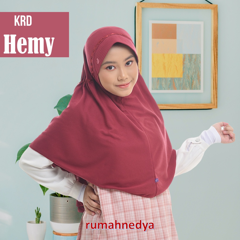 Kerudung Rabbani Asli Sekolah An HEMY Ori Polos