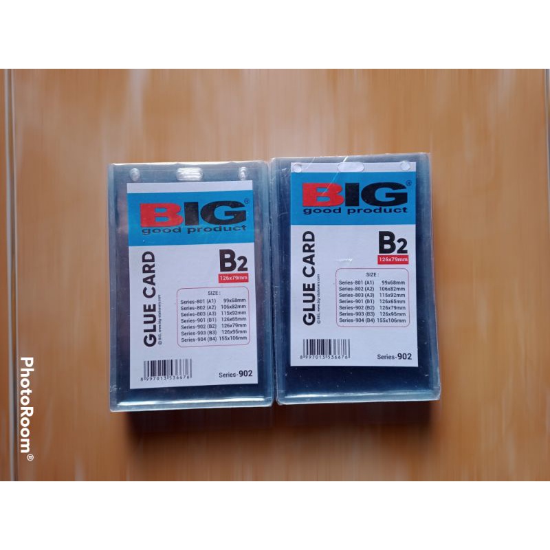 

GLUE CARD BIG B2/Tempat ID Card/Keplek/Name Tag/Card Holder