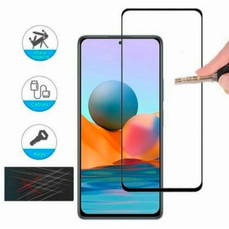 Xiaomi Redmi Note 10 10s 10 Pro tempered glass anti gores kaca full lcd