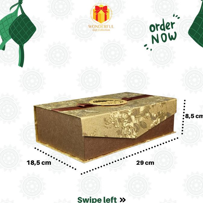 

Premium Product!!! Hardbox Hampers Lebaran Magnet Pita Coklat Premium 28X18X8 L027B - Paling Dicari