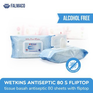 Wetkins Antiseptic 80's ft Tissue Basah Wetkins Antiseptic Tisu Basah Antiseptic