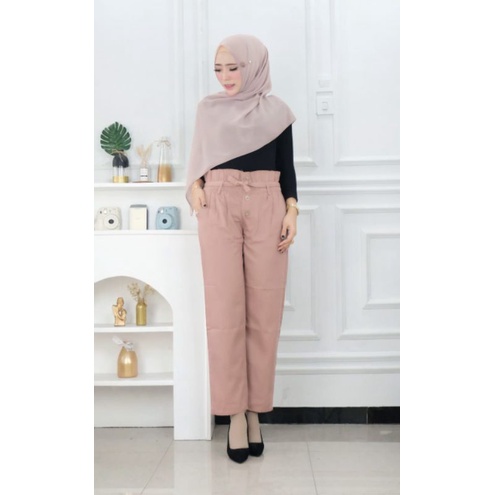 celana panjang wanita - murphi pants drill