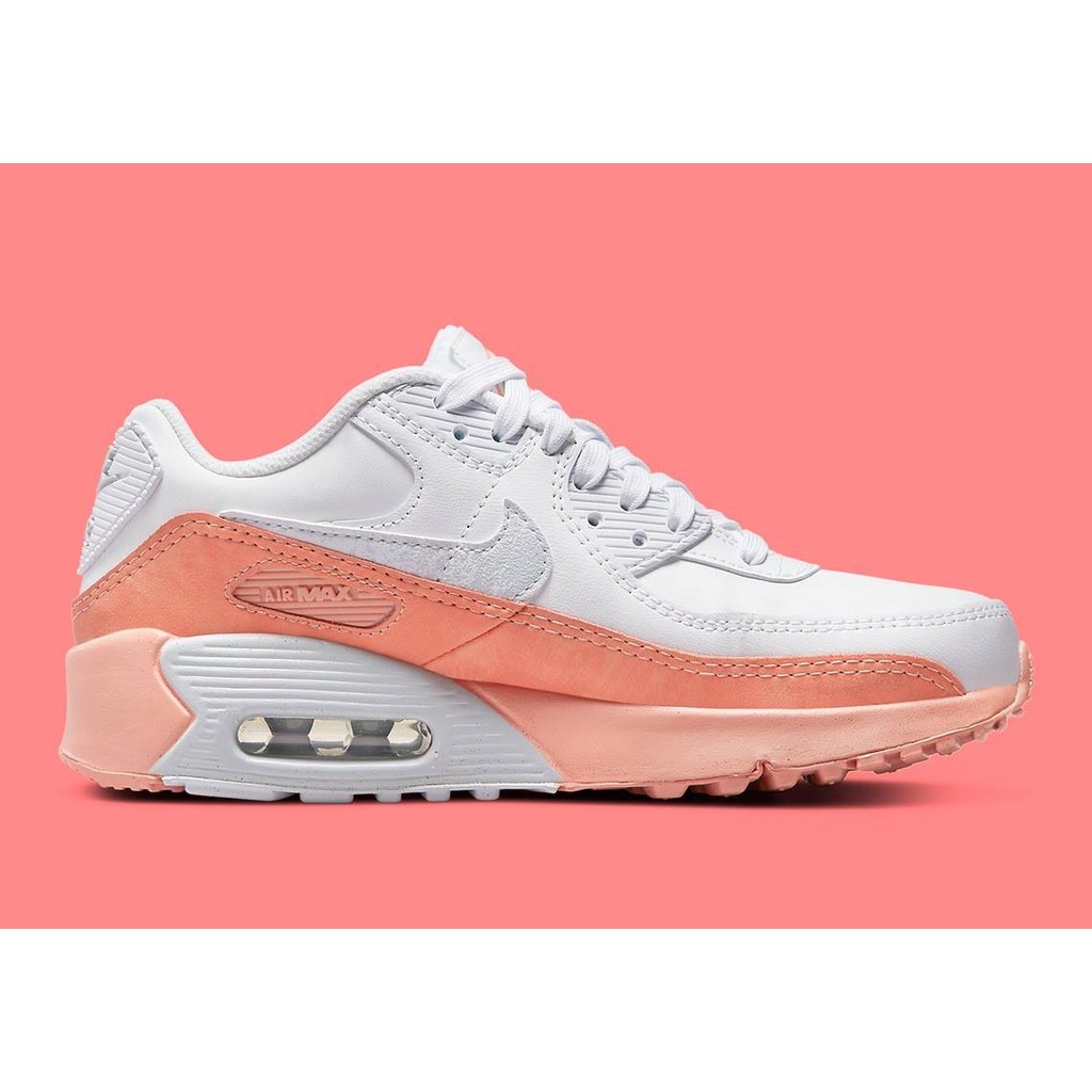 Nike Air Max 90 GS SE Leather Rainbow Salmon