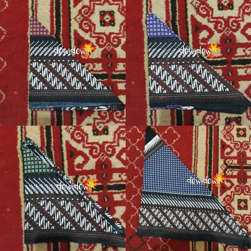 Udeng Jawa/ Iket Segitiga, Motif Warna