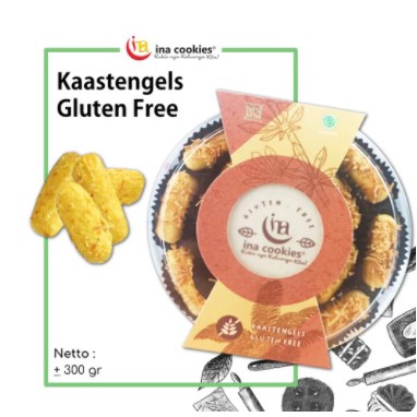INA COOKIES Kue Kering Kaastengels Gluten Free Reguler Original