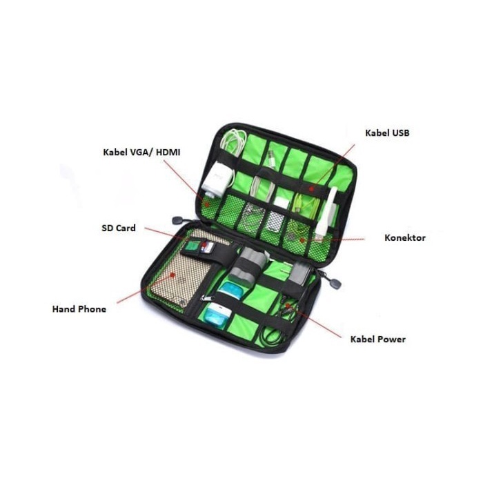 TECHHUB GADGET ORGANIZER BAG SERBAGUNA