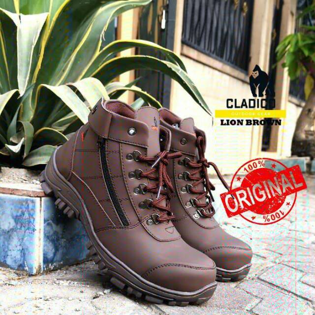 Sepatu Safety Ujung Besi Pria Termurah Boots Klasik Boots Proyek Cladico Lion High Original Terbaru