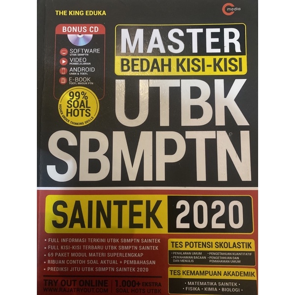PRELOVED MASTER BEDAH KISI KISI SAINTEK 2020 UTBK SBMPTN THE KING EDUKA