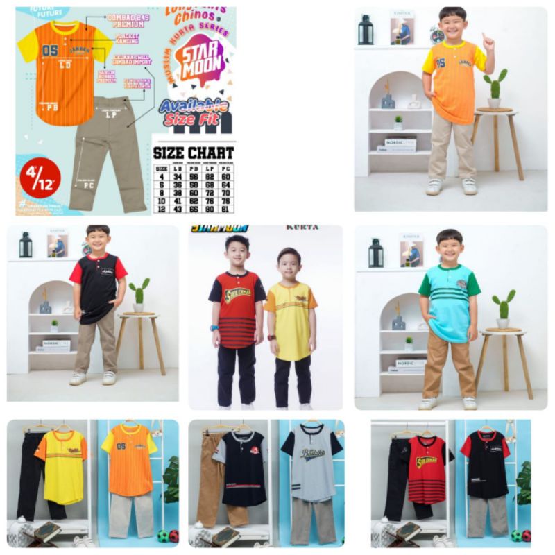 Ready✅SET MUSLIM KURTA starmoon