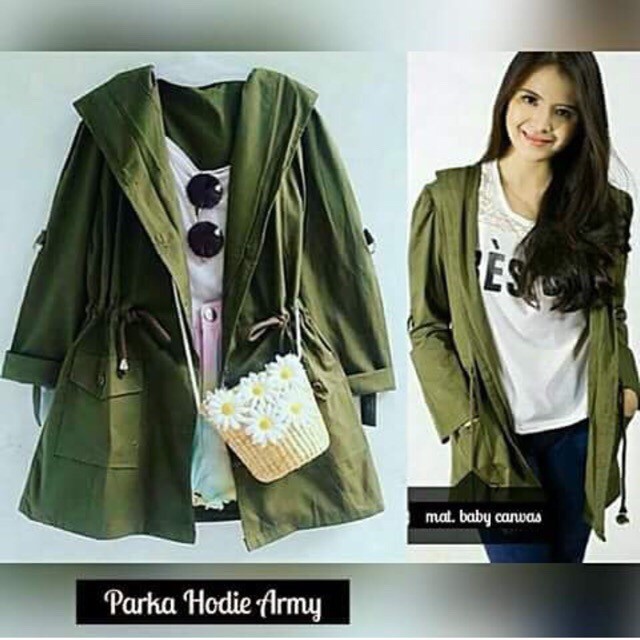 JACKET PARKA HOODIE ARMY