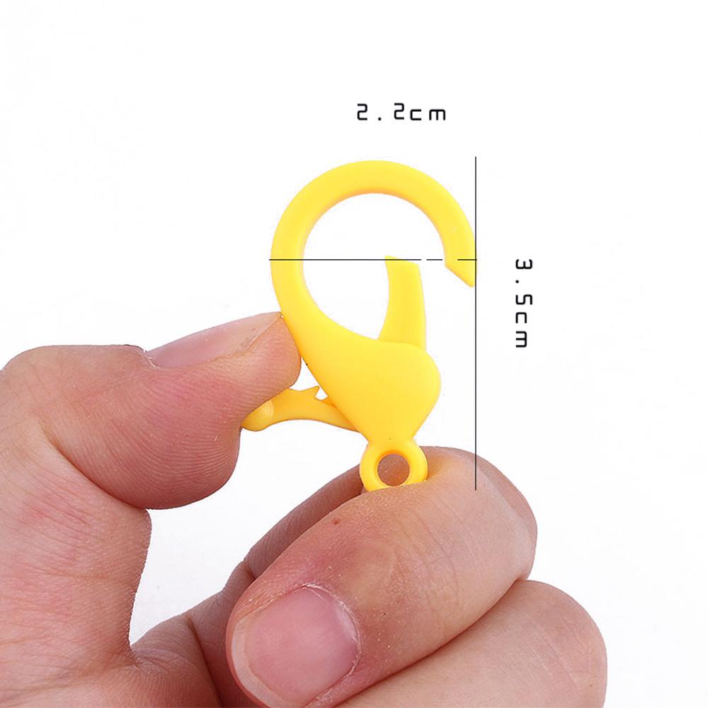 Lanfy Lobster Clasps Colorful 20pcs/Lot Gantungan Kunci Key Chain Snap Hook Bentuk Lampu Gesper