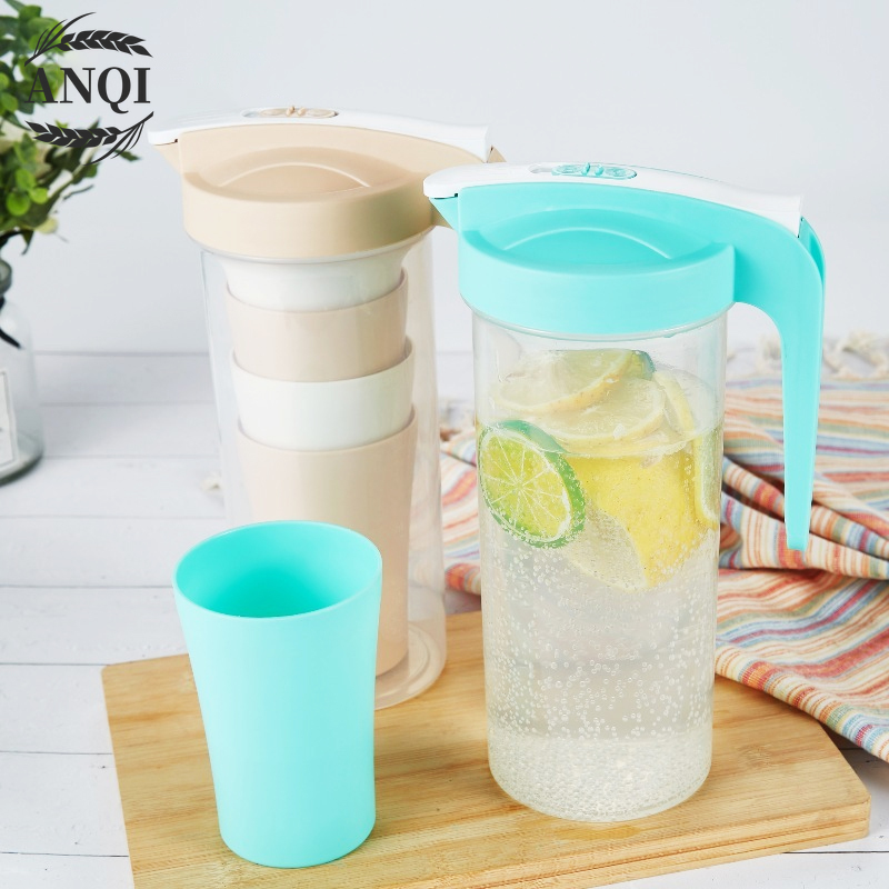 Teko Set 5in 1 Teko Gelas Set/Travel Cup/Water Mug / Cangkir Air Warna Warni Eskan Air Minum