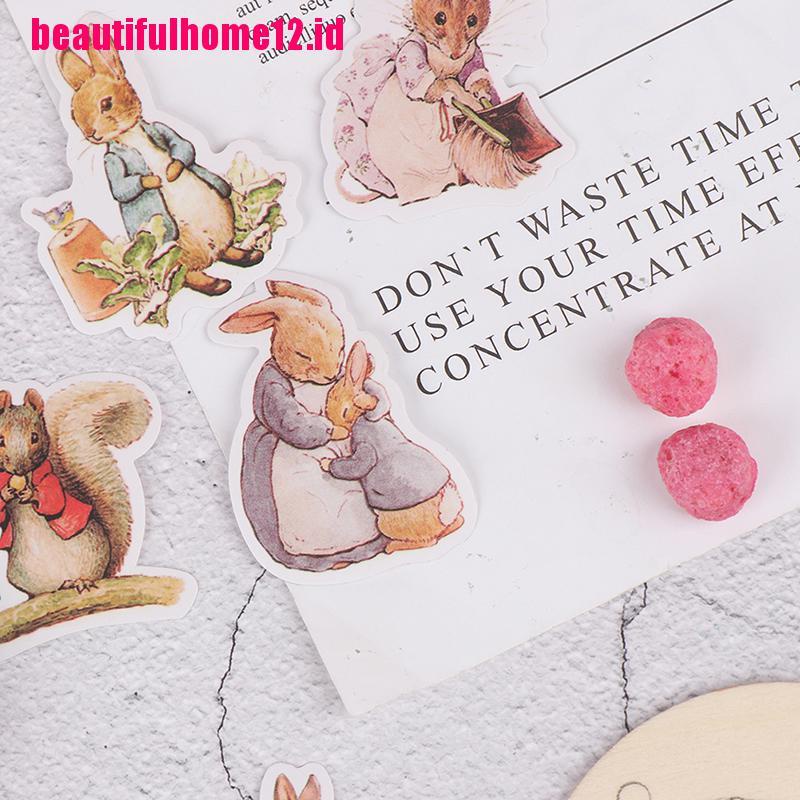 【beautifulhome12.id】11Pcs Stickers DIY Scrapbooking Cartoon Peter Rabbit Album Sticker Pack