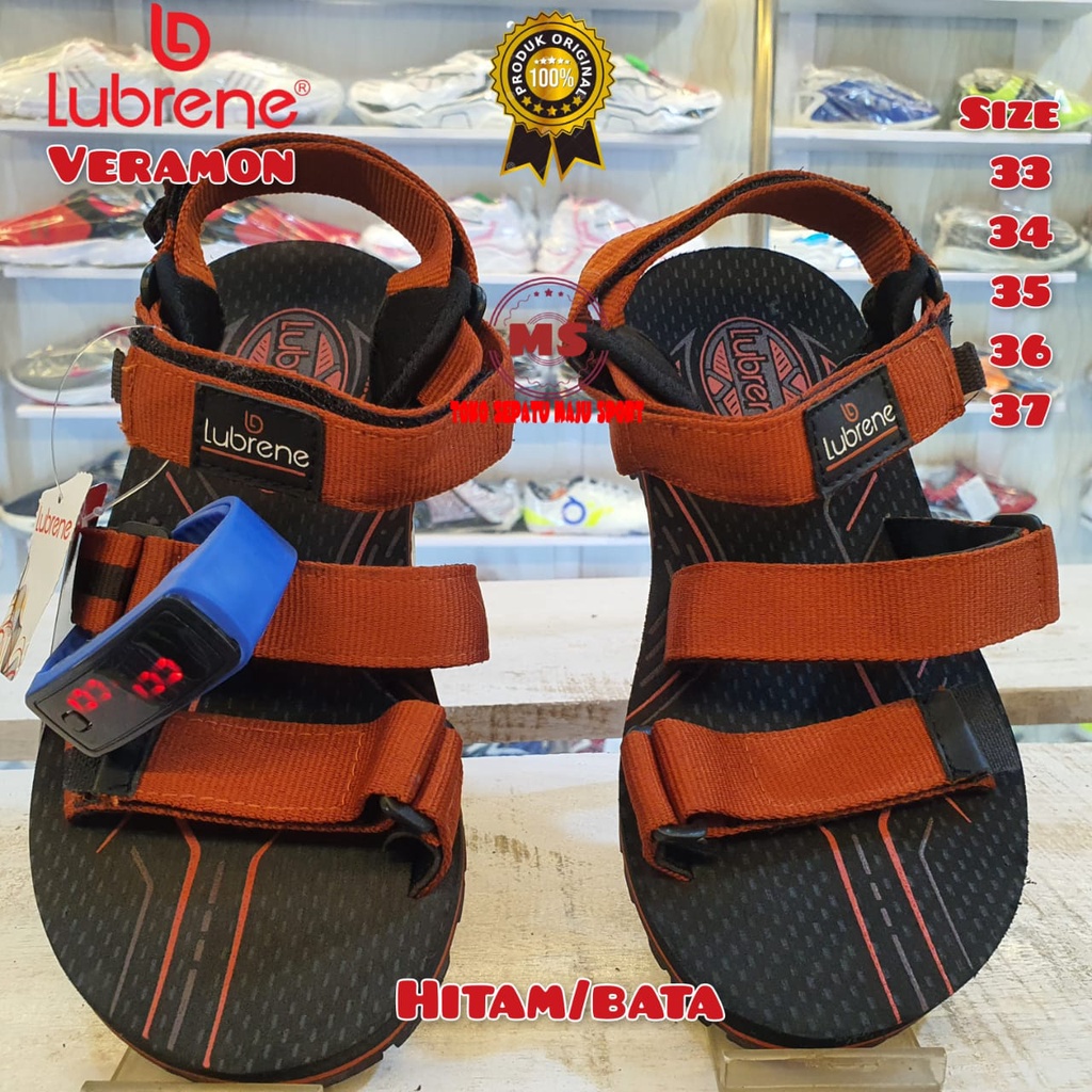 SENDAL GUNUNG ANAK LUBRENE BERHADIAH JAM / LUBRENE BESTRAN / LUBRENE VERAMON