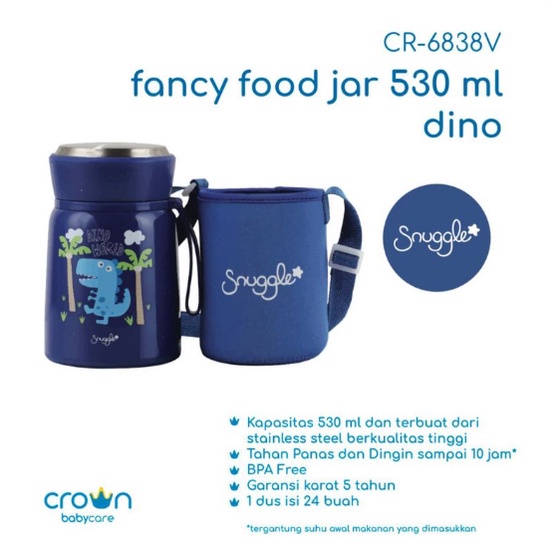 MAK321 CROWN TERMOS MAKAN SNUGGLE FANCY VACUUM JAR 530ML CR6838V