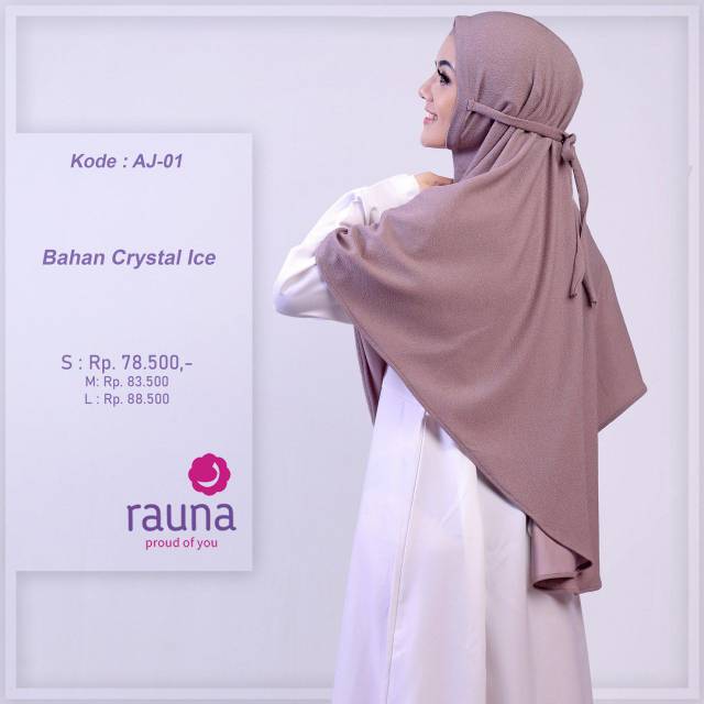 Khimar instant Rauna AJ 01 - AJ 02 - AJ 03 - AJ 04 - AJ 05 - AJ 06 - AJ 07 - Aj 09 - Aj 10 / Bergo instant