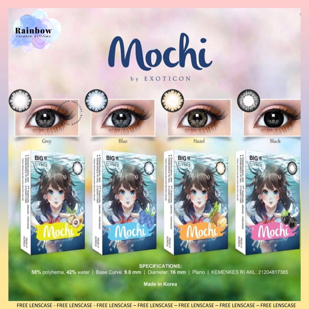 [COD] SOFTLENS X2 MOCHI MINUS (-3.25 SD -6.00) BIG EYES DIA 16MM