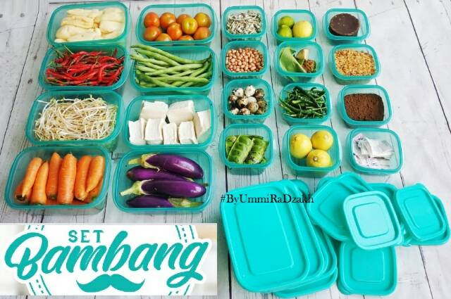 DUSDUSAN bambang set tempat penyimpan makanan aman anti tumpah anti pecah