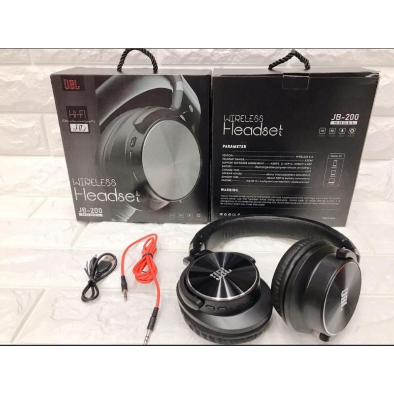 Handsfree Headset Bando Bluetooth JBL JB-200