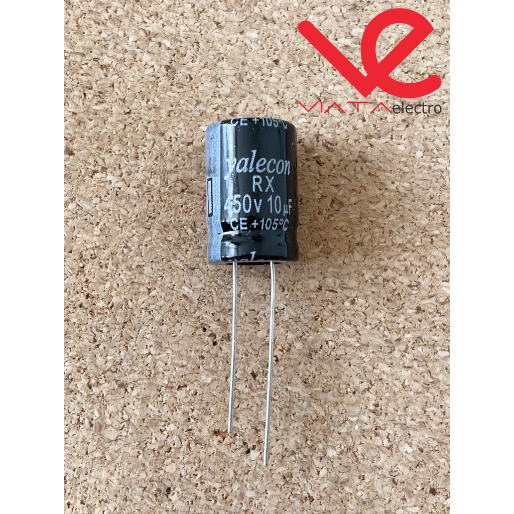 KAPASITOR ELCO 10UF 450V (1 BUAH) KAPASITOR CAPACITOR ELKO KAPASITOR 10 UF 450 V