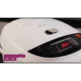 KIRIN RICE COOKER DIGITAL 2LTR KRC-720D / KRC 720D STAINLESS - WHITE