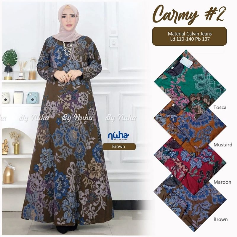 Carmy Dress 2 - Gamis Calvin Jeans Terbaru LD110+ / 023-6638