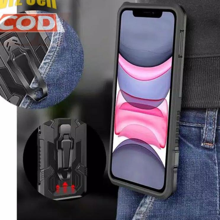 13 Vivo Y20 i Y20S Y20i Y12S Y12 S Hard Case Belt Clip Robot Transformer Cover Hybrid Leather Soft N