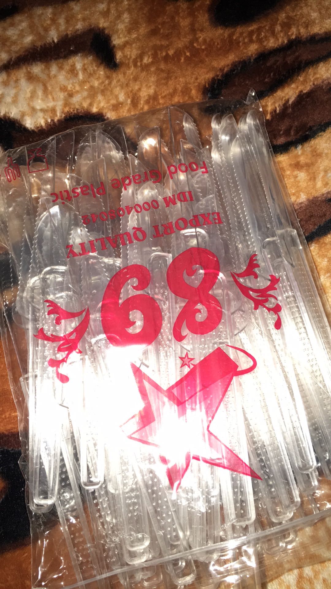 Pisau Plastik Kecil Panjang Bening 100pcs Per Pack Pisau Kue Cake Roti Buah Murah Medan