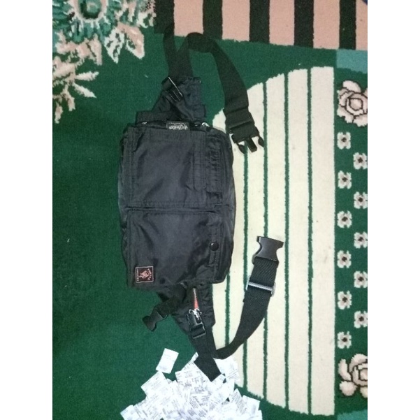 64 Porter International Tanker Ma-1plus Series Waistbag Hitam