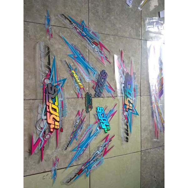 Striping Scoopy Fi 2014 2015 2016 Transparan Hologram Custom Start