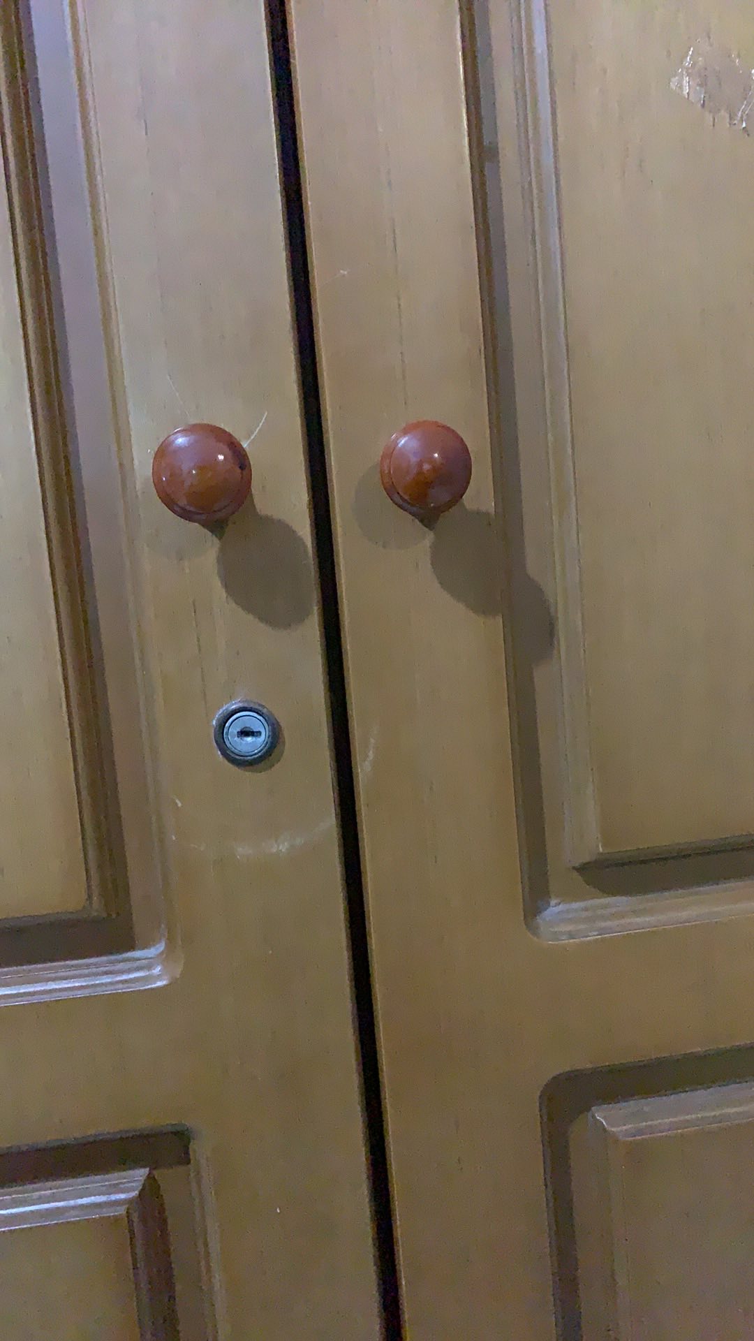 Tarikan Kayu Laci Lemari Knob Large Cocoa/natural