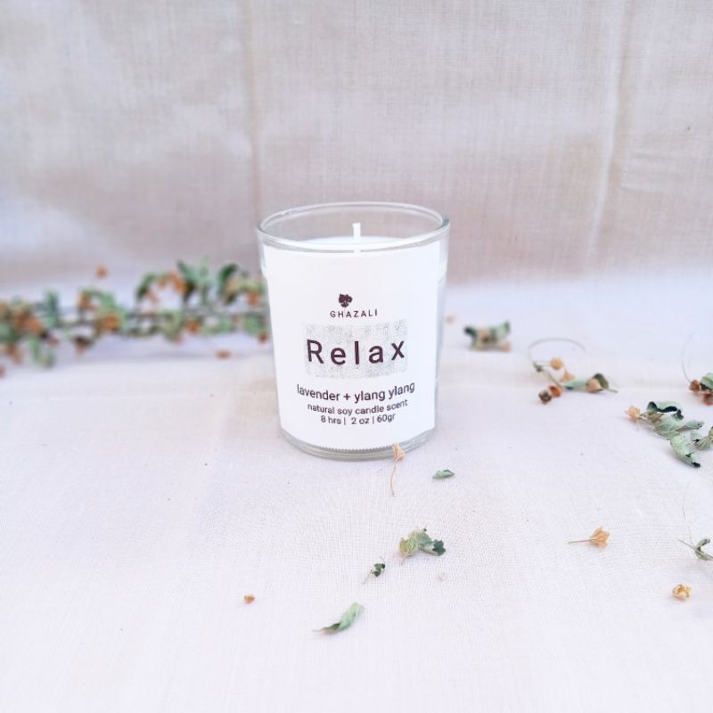 GHAZALI CANDLE SCENT / LILIN AROMATHERAPY SOY CANDLE RELAX