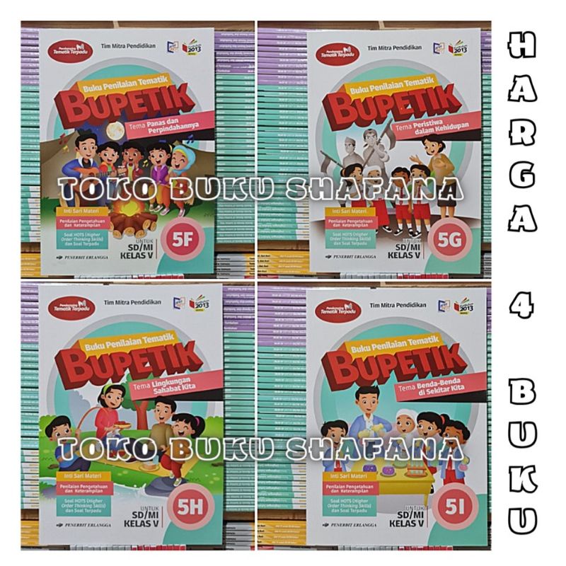PAKET BUKU BUPETIK 5F 5G 5H 5I KELAS 5 SD ERLANGGA K13 REVISI SEMESTER 2