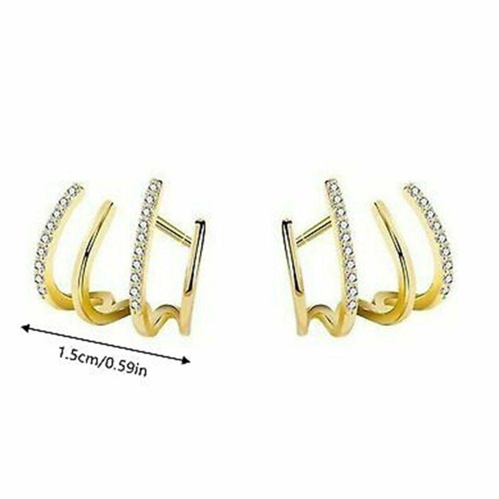 Preva Anting Perak925Anting Perak Fashion Perhiasan Emas Perak Anting Kristal Mengkilap