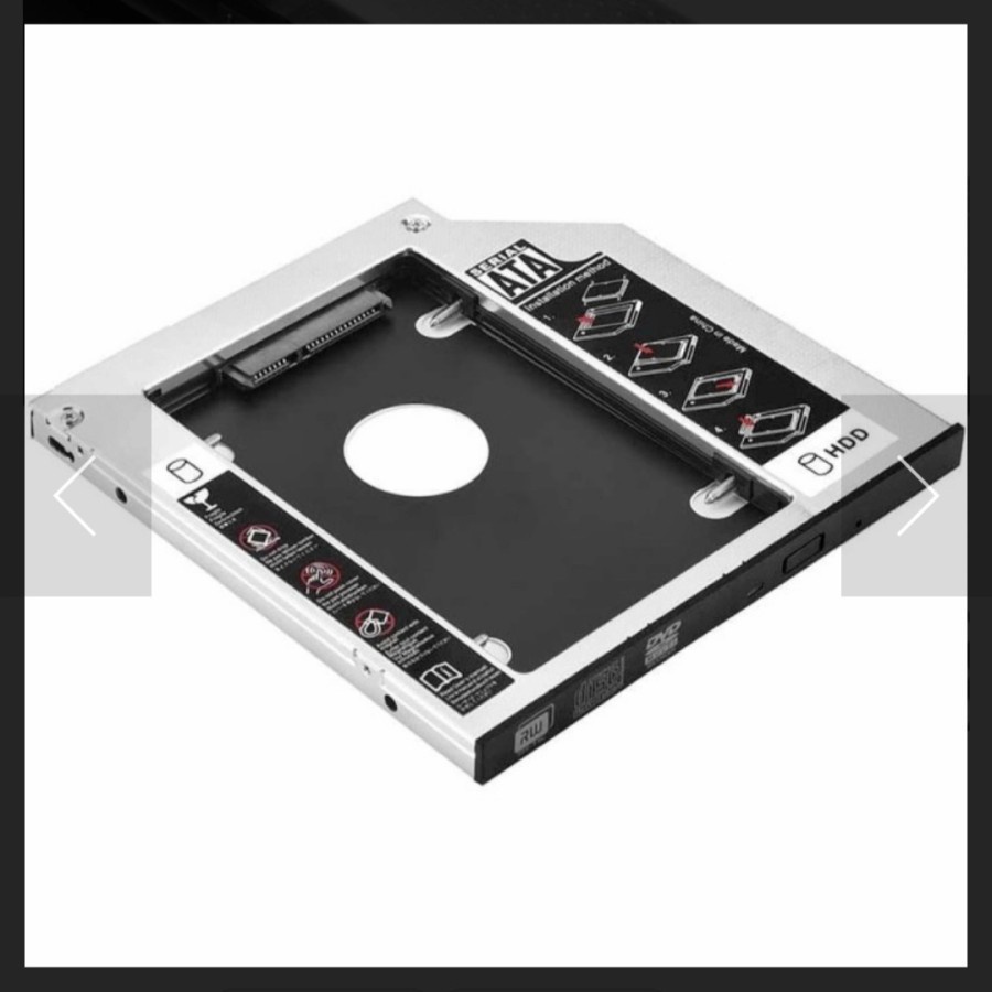 HDD Caddy Tipis (slim) 9.5mm Sata To Sata lll / Dvd Slot Hdd Slot