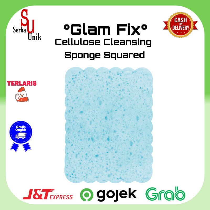 Squared Cellulose Cleansing Sponge / Sponge Pembersih Wajah Persegi
Glam Fix
