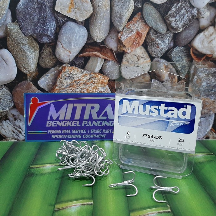 Mustad TrebleHook size 8 kail pancing