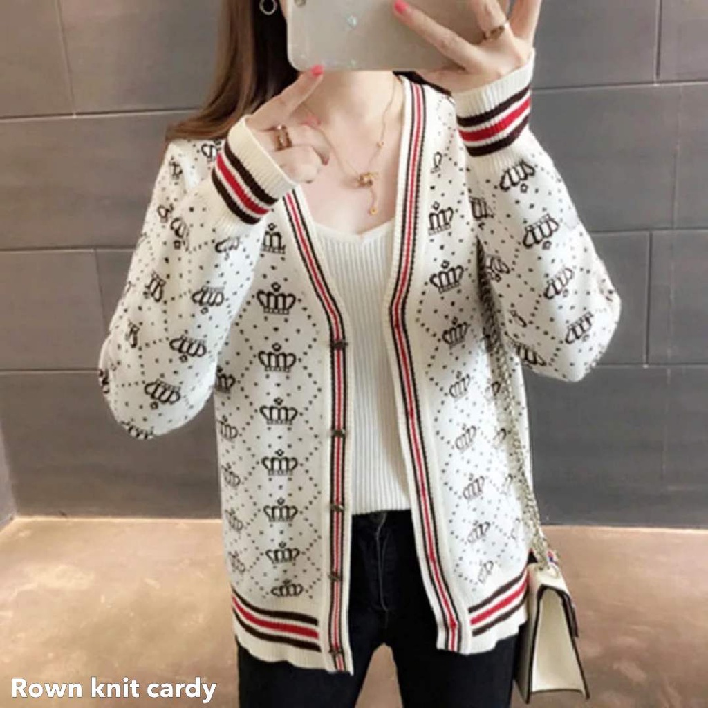 Rown knit cardy - Thejanclothes