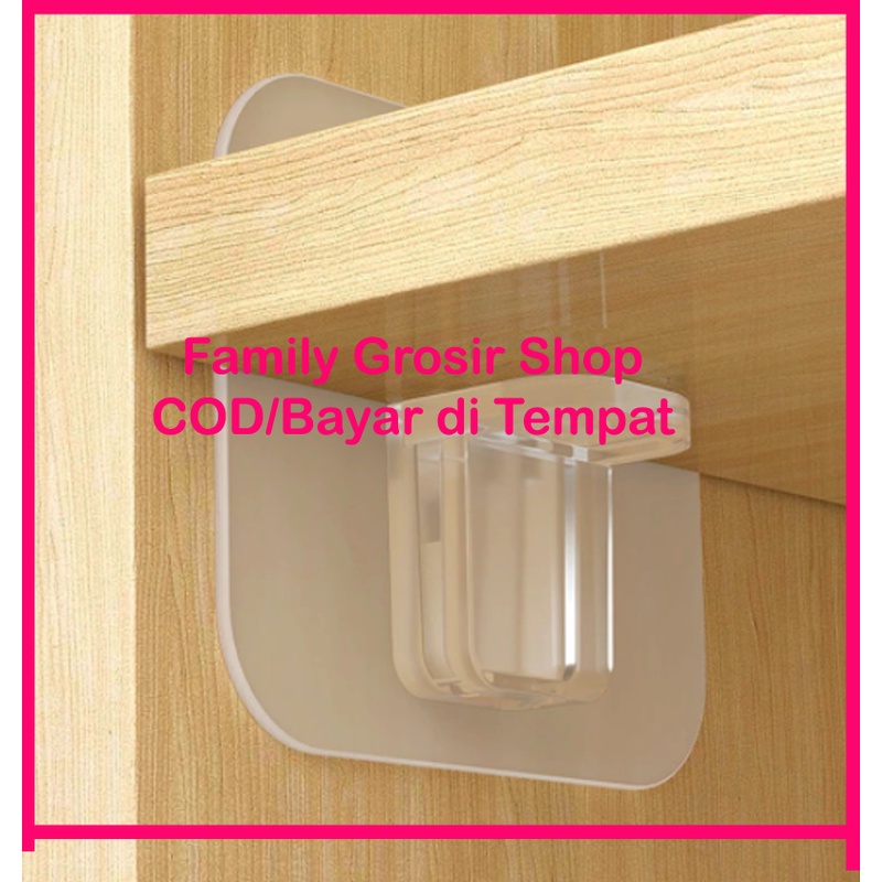 Holder Bracket Siku Penyangga Papan Rak Lemari Shelf Support Pegs