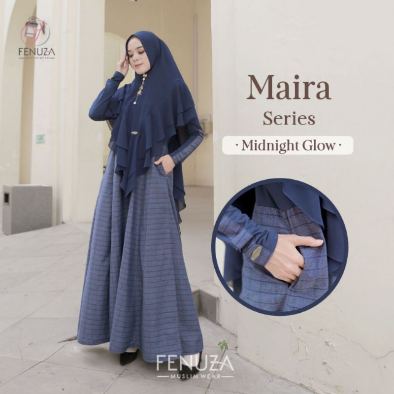 MAIRA DRESS (GAMIS SAJA) ORIGINAL BY FENUZA MUSLIM WEAR