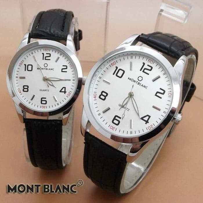 Jam Tangan Couple MontBlanc Leather Terbatas