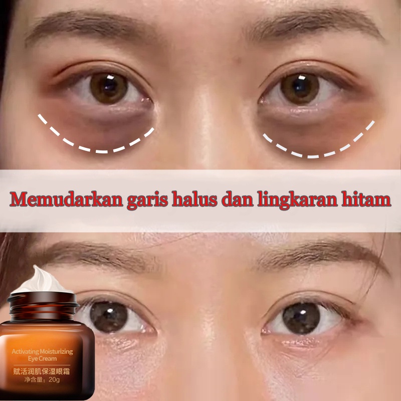 Krim mata serum mata krim mata anti penuaan 20g krim mata anti kerut untuk perawatan lingkaran hitam penghilang kantong mata krim mata whitening anti aging serum krim mata untuk menghilangkan lingkaran hitam dan kantung di bawah mata