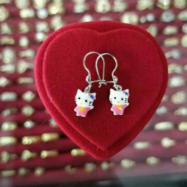 ANTING ANAK / BAYI / BALITA PERAK SILVER 925 LAPIS EMAS PUTIH ASLI ORIGINAL