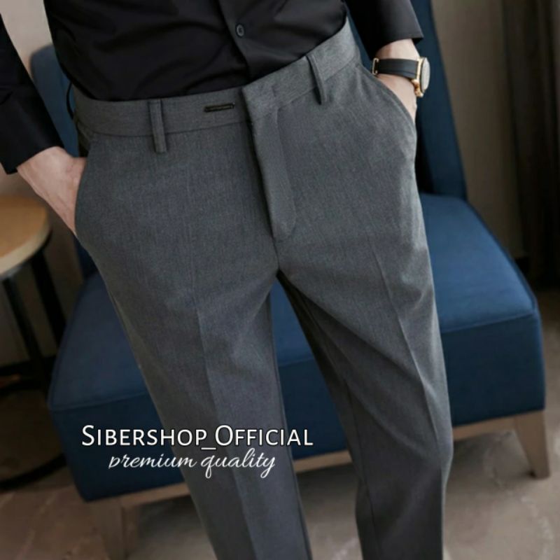 TERLARIS Celana Bahan Kantor Kerja Formal Pria Slimfit Size 27-38