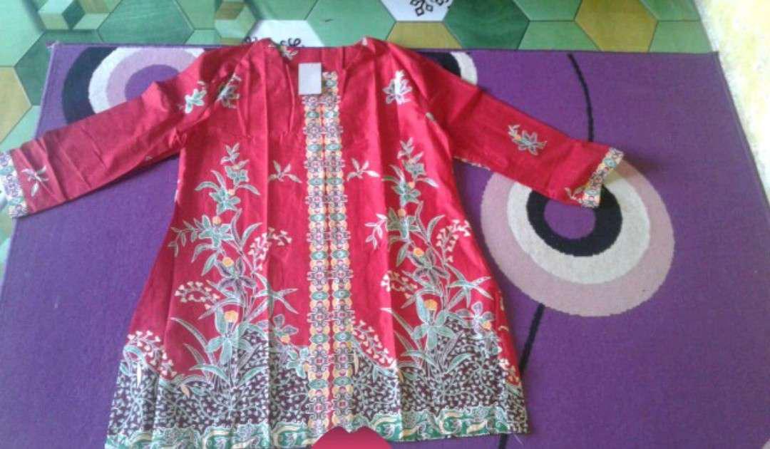 Kb99 Terlaris Serut Genes Jelita Tunic Navbor Yelbor Whitbor Creambor Tunik Batik Atasan Wanita