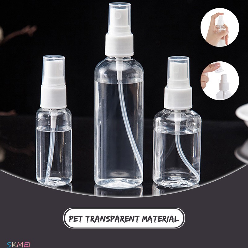 10 20 30 PCS Botol Spray Kosong Transparan Plastik Travel 10 20 30 PCS Botol Spray Kosong Transparan Plastik Travel