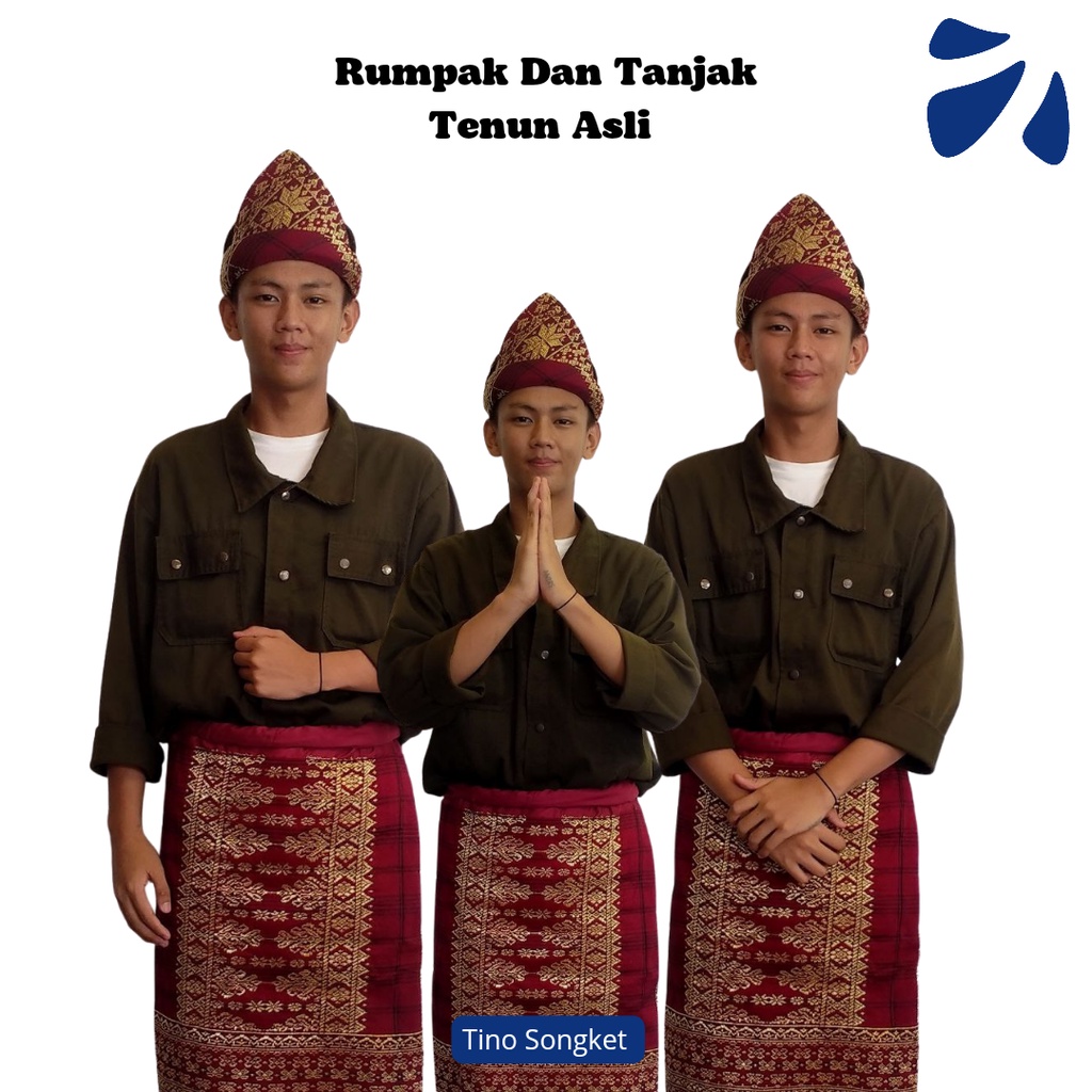 Tanjak dan Rumpak Songket Tenun Asli Khas Palembang - Tino Songket
