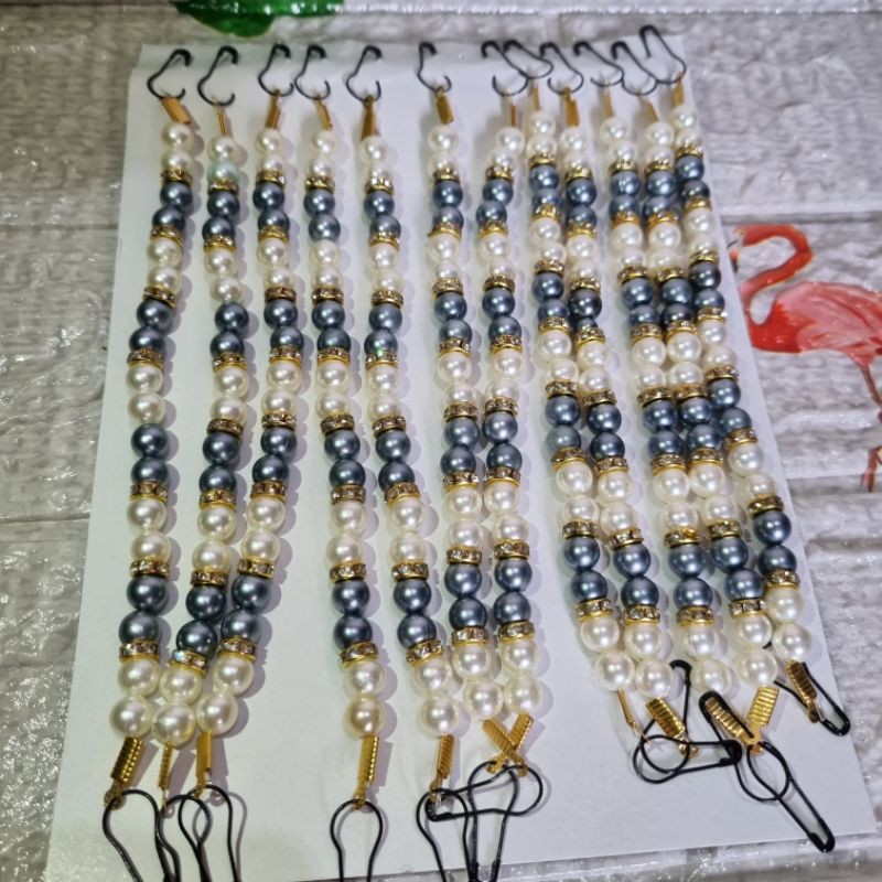 konektor hijab mote mutiara konektor masker / pengait masker hijab