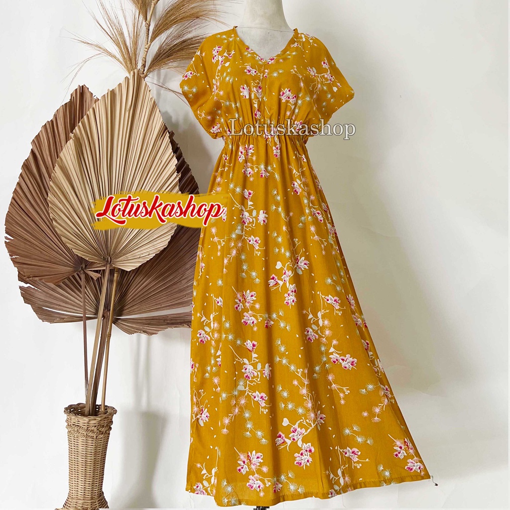 Dress Manohara Panjang Bali Vanesa-Natali Mustard